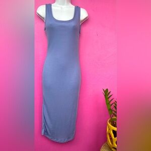 Ribbed midi dress